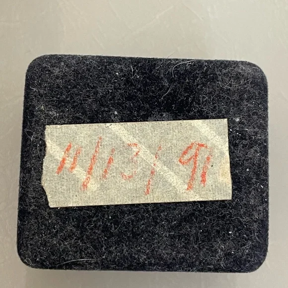 Diamond Essence 14k solid cufflinks simulated Diamond solitaire - Picture 3 of 12